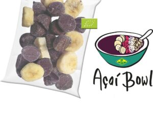 Acai bowl BIO - bevroren fruit puree (pulp) en IQF bowl packs - Acai fine fruits club - 4,8 kg (40x120g)