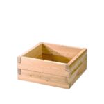 Duurzame houten plantenbak | L 57 x B 57 x H 25 cm