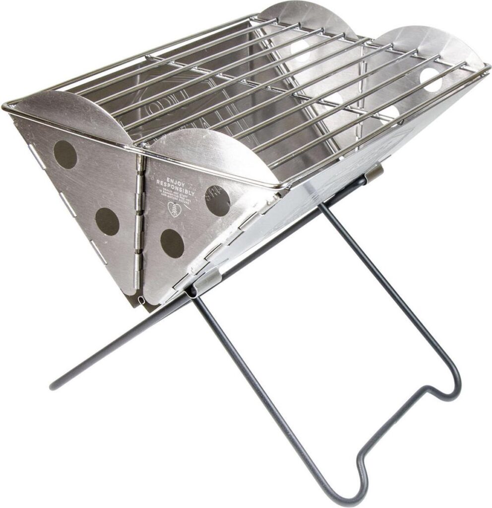 Campingmoon BBQ Grill Vuurkorf Opvouwbaar RVS Large MT 045