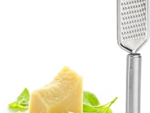 RVS Rasp voor keuken én eettafel - Relaxdays - o.a. voor Kaas, citroen - Keukenrasp / Citroenrasp / Kaasrasp