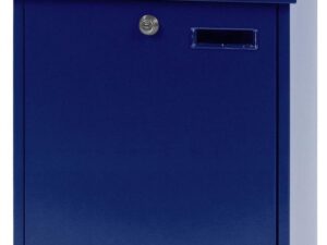 Stalen brievenbus blauw - 32,5x16x44,5 cm