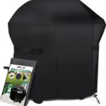 Weerbestendige beschermhoes voor de barbecue, waterdicht, hoogwaardig 420D Oxford-weefsel, beschermhoes, kap, gasbarbecue, afdekzeil, uv- en scheurbestendig, 76 x 66 x 110 cm, zwart