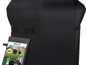 Weerbestendige beschermhoes voor de barbecue, waterdicht, hoogwaardig 420D Oxford-weefsel, beschermhoes, kap, gasbarbecue, afdekzeil, uv- en scheurbestendig, 76 x 66 x 110 cm, zwart