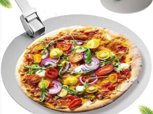 YUGN Pizzaschep 30cm Pizzaspatel - Pizzaschep voor BBQ en Pizzaschep voor Oven - Pizza Schep Gemaakt Van RVS - Ook Ideaal Als Taartschep- Sinterklaas Cadeautjes - Kerst - Black Friday 2021
