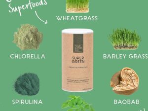 Your Super - SUPER GREEN - Organic Superfood Mix - Plantaardig - Boost immuunsysteem - Prebioticum