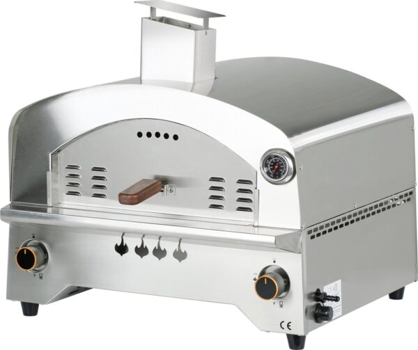 Bighorn Outdoor Edelstaal Gas Pizza Oven - Draagbare Gas Barbecue - Edelstaal -Model SRGG20001
