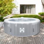Buiten whirlpool Spa SPLASH Uni - Grijs (⌀ 208cm) 6 pers.