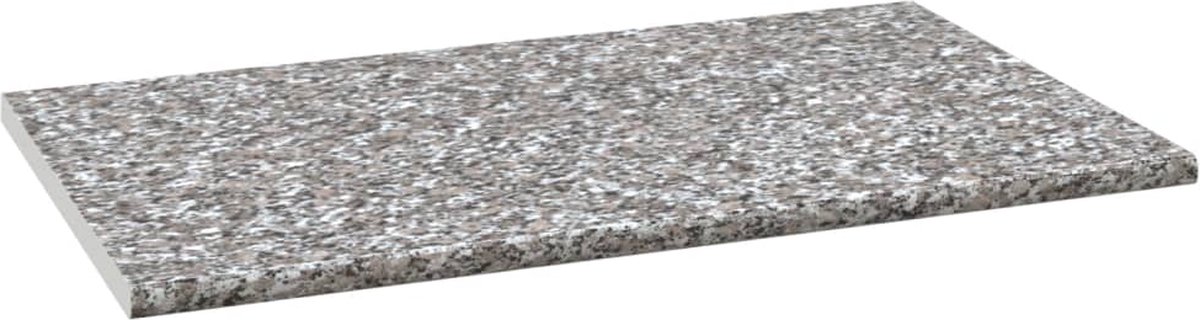 vidaXL Aanrechtblad 100x60x2.8 cm spaanplaat grijs met graniettextuur