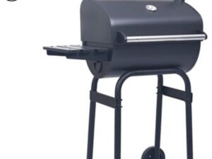 VidaLife Barbecue - BBQ - Houtskool BBQ - Houtskoolbarbecue roker met onderschap zwart