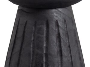 WOOOD Borre Kruk - Hout - Zwart - 40x28x28