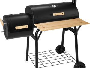 Luxiqo® Houtskool Barbecue - Cilinder Barbecue - Luxe Barbecue - Barbecue op Wielen - BBQ - Verplaatsbare Barbecue - Zwart