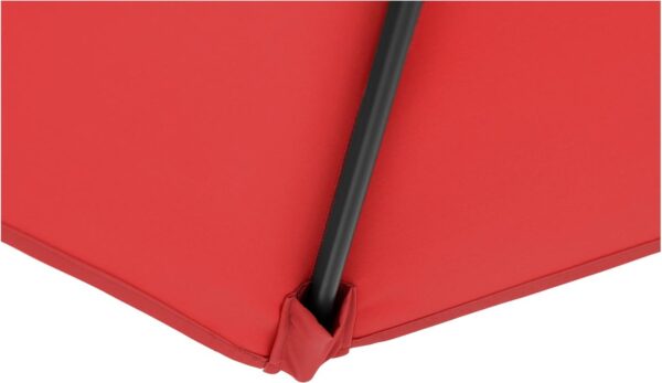Uniprodo Parasol - Rojo - vierkant - 250 x 250 cm - kantelbaar