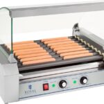 Royal Catering Hotdog Grill - 9 rollers - Teflon