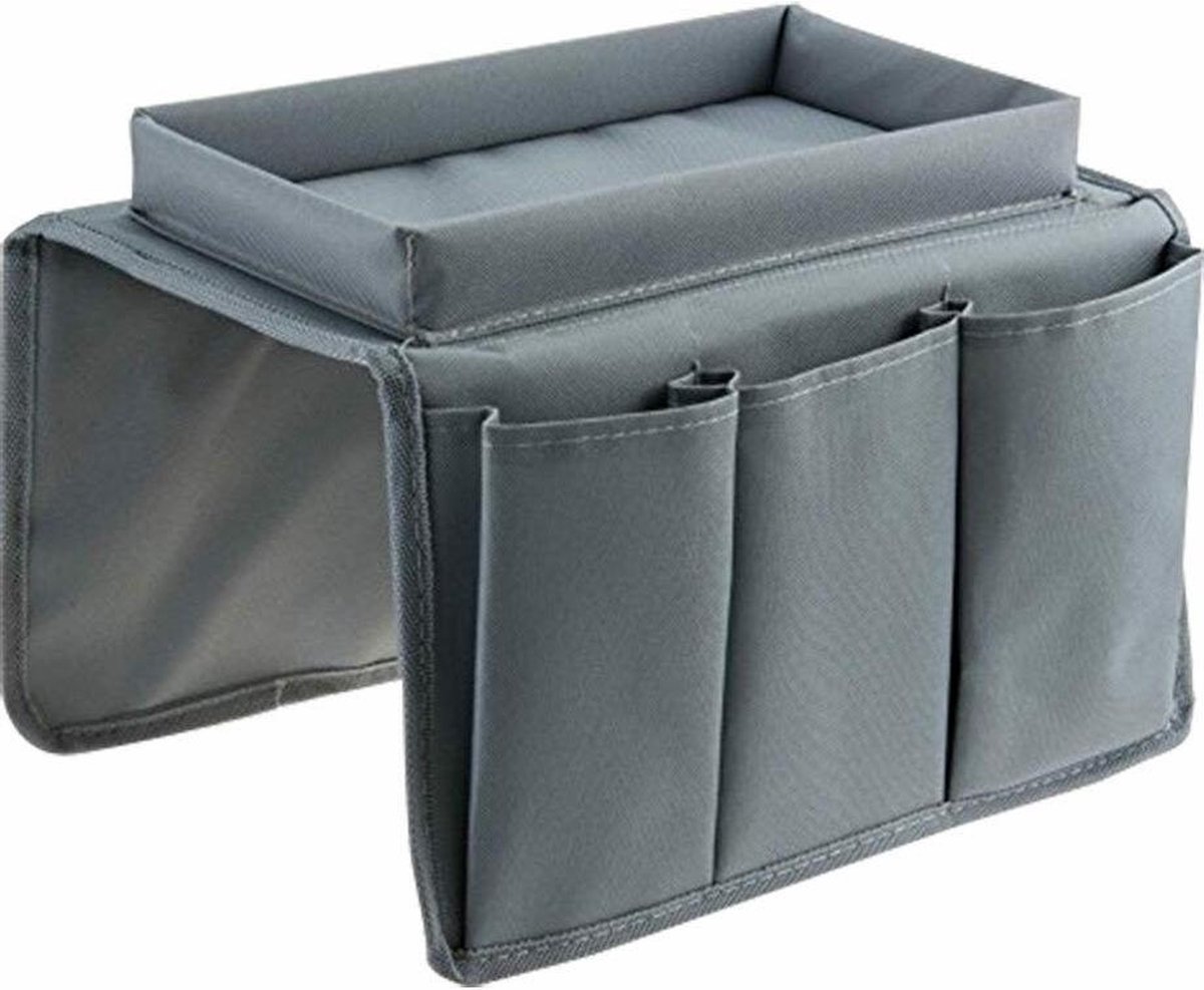 Bankstel Organizer - Armleuning Dienblad - Blokkussen - Armsteun Bankstel - Armsteun Bank Los - Opbergtas - Grijs Bankstel Organizer - Armleuning Dienblad - Blokkussen - Armsteun Bankstel - Armsteun Bank Los - Opbergtas - Grijs