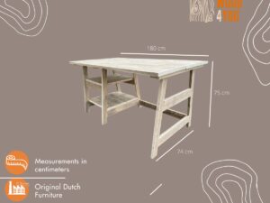 Wood4you - Bureau - Houston steigerhout 180x74Dx75H