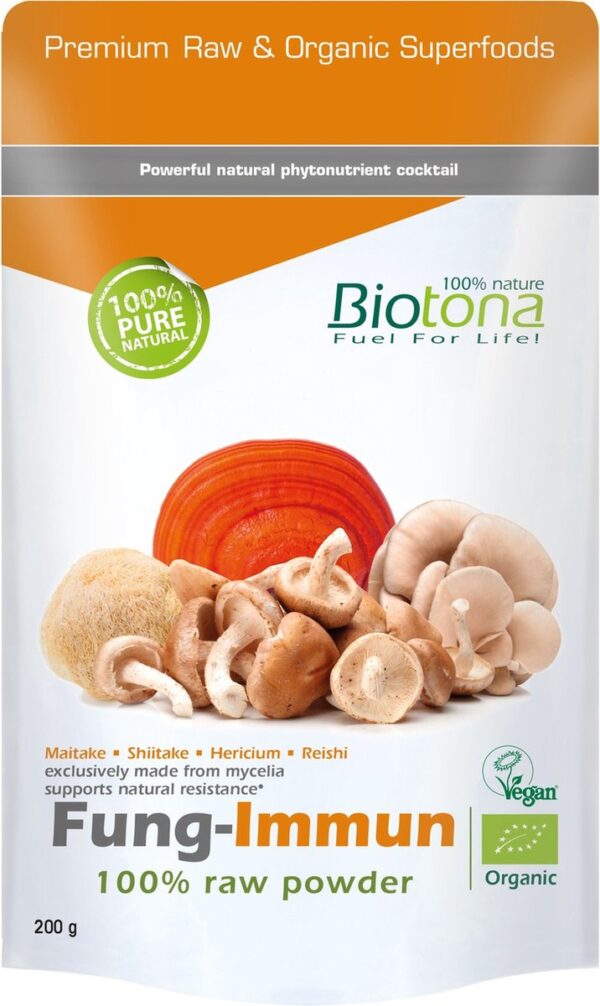 Biotona Fung-immun Raw Powder Biologisch 200 gr