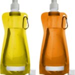 Waterzak Summer Sunset Festival | 2 Waterzakken | Festival Waterfles | 450 ml | Karabijnhaak | Drinkzak | Duurzaam | Veilig | Kamperen | Outdoor | Feest | Drinkfles