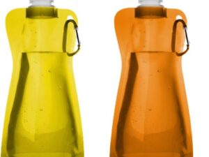 Waterzak Summer Sunset Festival | 2 Waterzakken | Festival Waterfles | 450 ml | Karabijnhaak | Drinkzak | Duurzaam | Veilig | Kamperen | Outdoor | Feest | Drinkfles