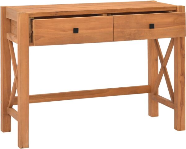 Furniture Limited - Bureau met 2 lades 100x40x75 cm gerecycled teakhout