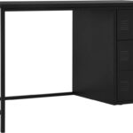 Furniture Limited - Bureau met lades industrieel 120x55x75 cm staal zwart