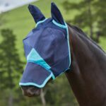 Weatherbeeta Vliegenmasker Weatherbeetra Fine Ears & Nose - Donkerblauw-turquoise - middel
