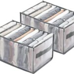 2 Stuks Ruimtebesparende Shirts Organizer - Kleding Organiser - Lade Organizers - Ladesysteem Organisers - Kast - Kledingkast - Opbergsysteem - Opvouwbaar