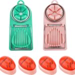 4 stuks ei-timer + 2 stuks eiersnijders, egtimer kleurverandering, eiersnijder roestvrij staal, keukenhulp voor het pocheren en snijden van eieren (vaatwasmachinebestendig)