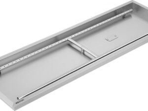 50.5"x16.5" Drop-In Fire Pit Pan w/ Burner Fire Bowl Bonfire 50.5 by 16.5-inch