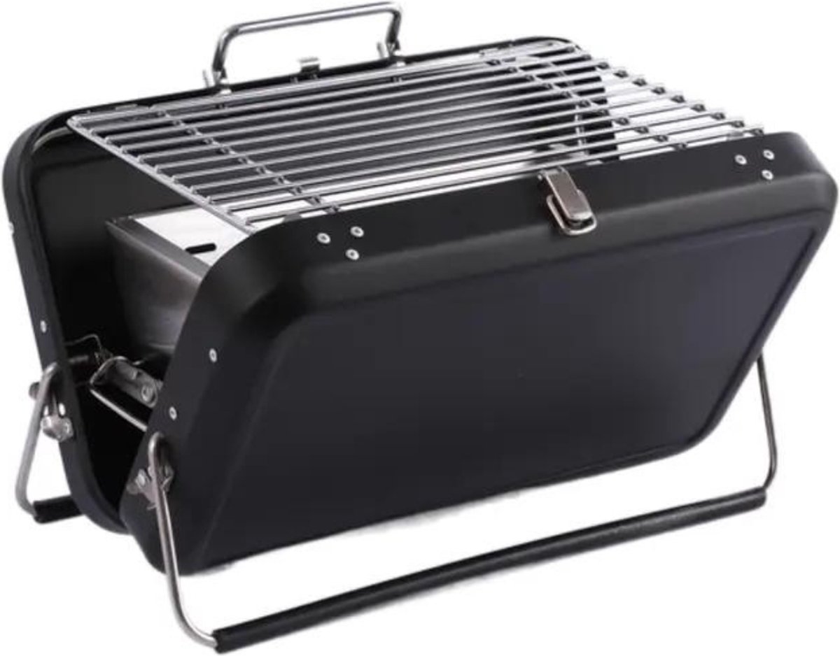BBQ - Tafel Barbecue - BBQ Houtskool - Draagbare Barbecue - Mini BBQ - Camping - Draagbaar - Zwart - Robuuste uitvoering BBQ - Tafel Barbecue - BBQ Houtskool - Draagbare Barbecue - Mini BBQ - Camping - Draagbaar - Zwart - Robuuste uitvoering