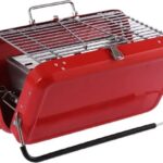 BBQ - Tafel Barbecue - BBQ Houtskool - Draagbare Barbeque - Mini BBQ - Camping - Draagbaar - Rood - Robuuste uitvoering