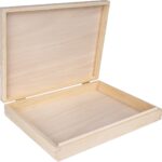 Creative Deco Opbergdoos Houten A4 Opbergbox | 33,2 x 25,2 x 4,2 cm | Perfect voor documenten, Speelgoed & Gereedschap