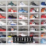Dripbox - Sneakerbox 15-pack Wit | Sneaker Crate Wit | Sneaker Box | Schoenenopberger | Sneakerbox | Schoenenkast | Sneaker opbergsysteem | Sneakercrate | Met magnetische sluiting | Doorzichtig | White