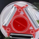 Dunschiller - Rasp - multifunctioneel - modern - 3 messen - uit elkaar te halen - kleur groen