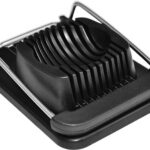 Eiersnijder, roestvrij staaldraad, zwart, RVS, vaatwasser bestendig, duurzaam, keukengerei, multifunctioneel, geschikt voor de vaatwasser, roest vrij, ei snijder, eierhouder, kunststof, metaaldraad, vaatwasserbestendig, multifunctionele eiersnijder.