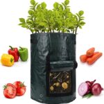 Kweekzak Voor Aardappelen En Groenten - 40L - Aardappelplantzak - Aardappelkweekzak - 45x35CM - Groot Formaat - Zwart
