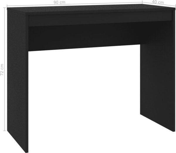 Maison Exclusive - Bureau 90x40x72 cm bewerkt hout zwart