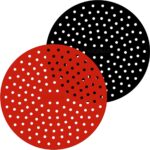 Merkloos Universeel inlegvel voor heteluchtfriteuse - Accessoire voor heteluchtfriteuse - 2 Stuks - Vaatwasserbestendig