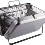 Mini BBQ - Tafel Barbecue - BBQ Vakantie Houtskool - Draagbare Barbeque - Kleine BBQ - Camping bbq - Draagbaar bbq - Zilver grijs - Robuuste