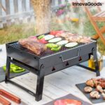 Opvouwbare BBQ -Draagbare opvouwbare grill met rooster -Portable Vouw Barbecue - Festival BBQ - Camping - Tafel - Zomer - Rechthoekig - Zwart