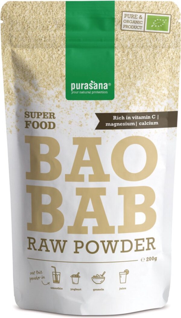 Purasana / Biologische Baobab raw powder - 200 gram