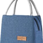 Rainbecom - Koeltassen - Lunchtas - 19x27x16 cm - 7 Liter - Blauw - Isolatie - 300D Kationisch Polyester - Handvat Riem - Koeltas - Lunch Bag - Geïsoleerde Koeltas - Picknicktas