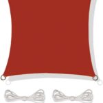 Schaduwdoek vierkant - 3,6x3,6m - waterdicht - rood