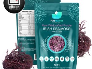 Seamoss 80gr Purple Raw - Wildcrafted Sea Moss, St. Lucia, superfood, duurzaam, veganistisch, biologisch en boordevol natuurlijke vitaminen en mineralen.
