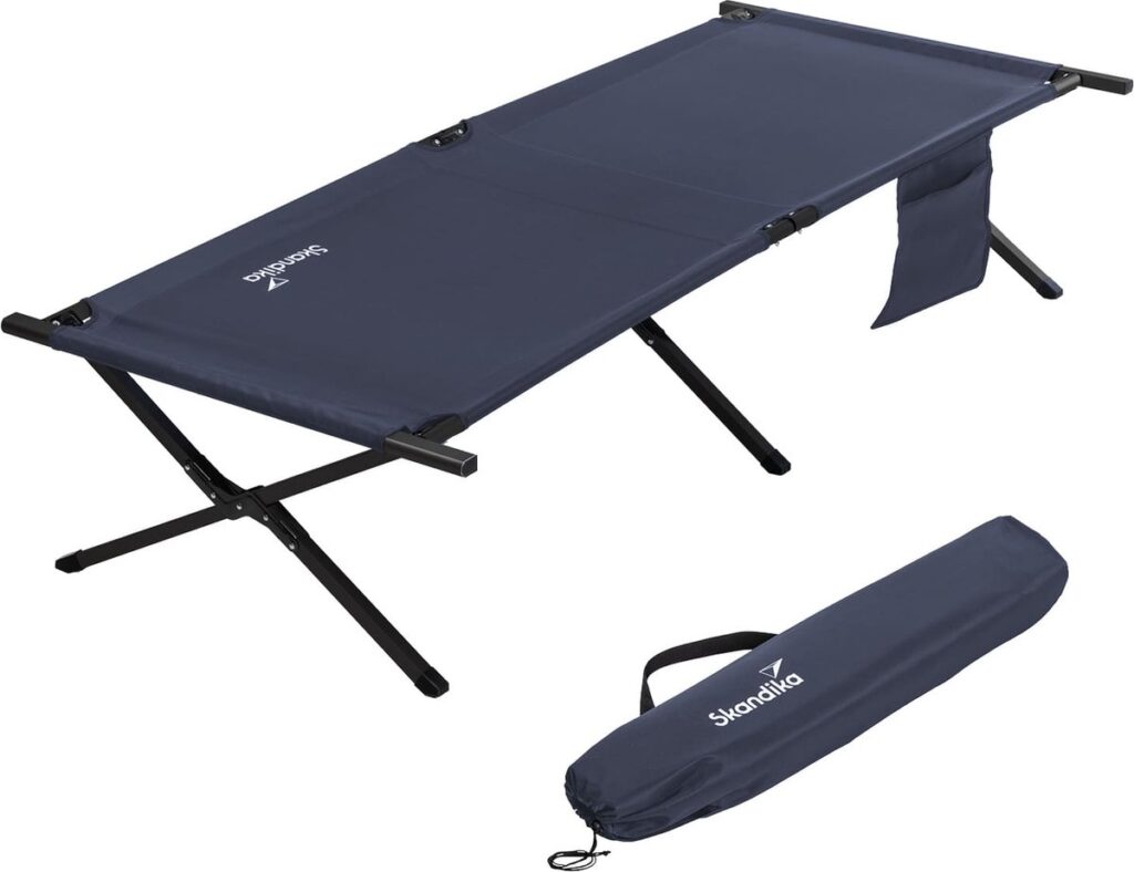 Skandika Mutenia Ligbed - Ligbedden - Veldbed - Ligstoel Tuin Comfortabel En Compact Opklapbed Opvouwbaar Ligbed Met Organisatietas Max. 200 Kg  1024x788