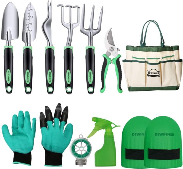 Tuin Tool Set, Hand Tool Gift Kit, Outdoor Tuinieren transplanteren voor Tuinman, met zware hold bag voor opslag