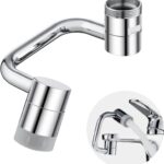 Vitasa Kraan Opzetstuk - 1080 graden draaibaar - Kraan Verlengstuk - Roterende Kraankop - Waterbesparend - Sproeikop - 2 sproeistanden - Badkamer - Keuken - RVS