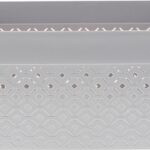 WDMT™ Opbergmand | 36 x 27 x 14 cm | praktisch opbergmandje gemaakt van 100% gerecycled plastic | Grijs