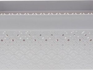 WDMT™ Opbergmand | 36 x 27 x 14 cm | praktisch opbergmandje gemaakt van 100% gerecycled plastic | Grijs