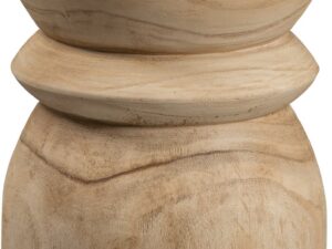 WOOOD Kruk Bikkel - Hout - Naturel - 40x28x28