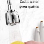 Waledano® kraan verlengstuk - 360 Graden Roterende Kraanslang - Waterbesparend & Draaibaar - 2 standen - Kraan Opzetstuk - Douche & Keuken - Sproeikop - Kraankop - Keukenkraan - Flexibele Kraanslang